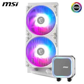 MSI MAG CORELIQUID A13 240 WHITE 240 mm ARGB Liquid Processor Cooler