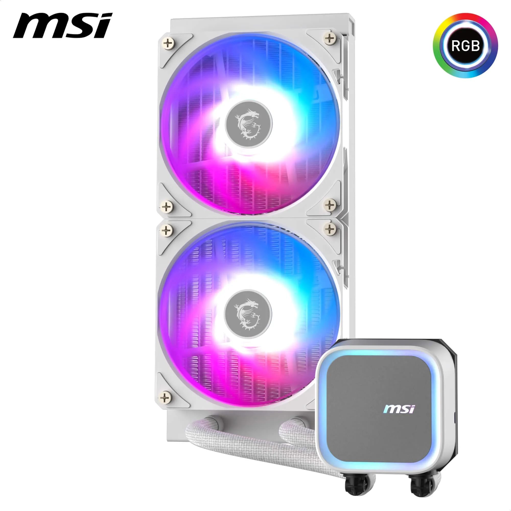 Amazon | MSI MAG CORELIQUID A13 240 WHITE 簡易水冷CPU
