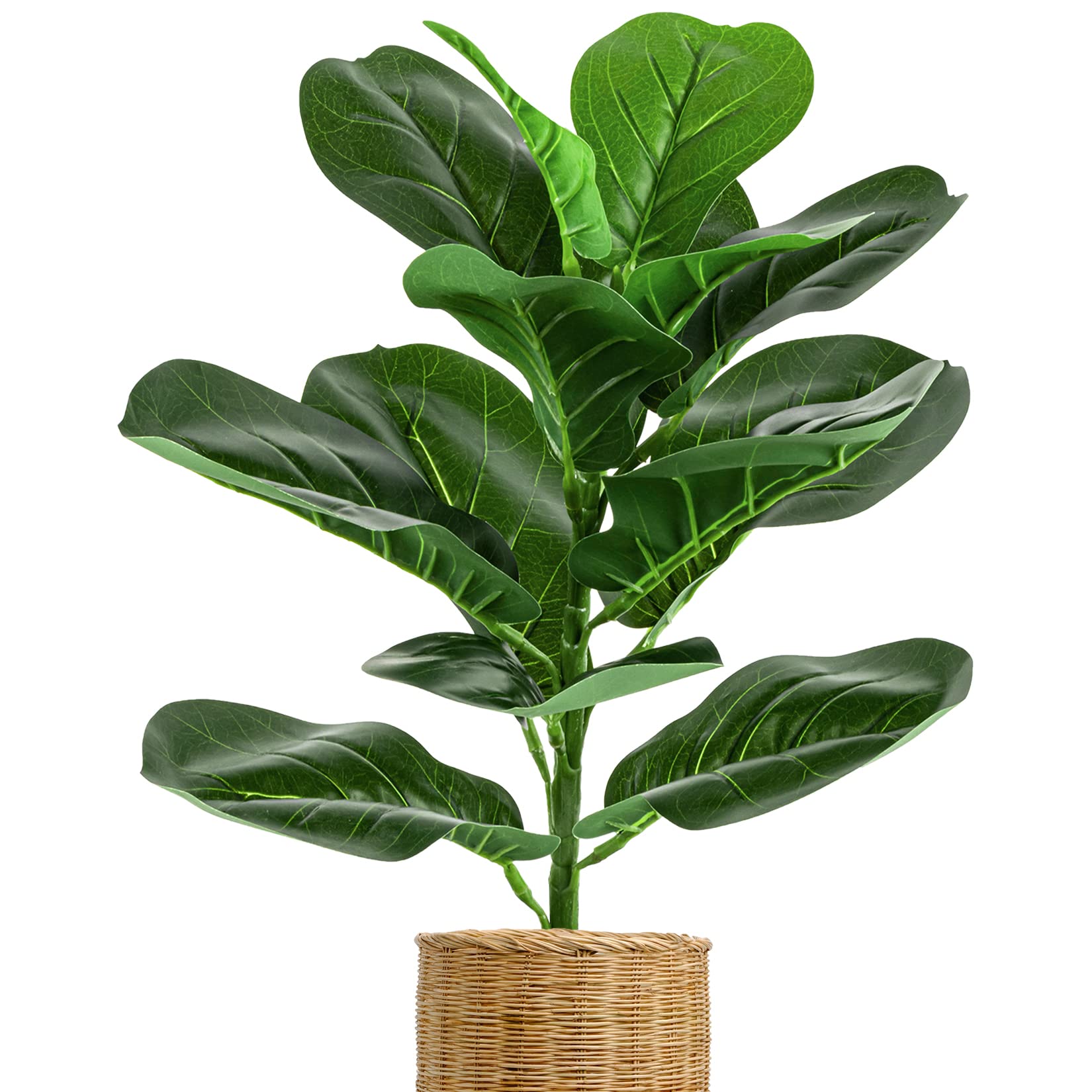 Sukh Fiddle Leaf Fig Tree Artificial Faux Fiddle Leaf Fig Plant