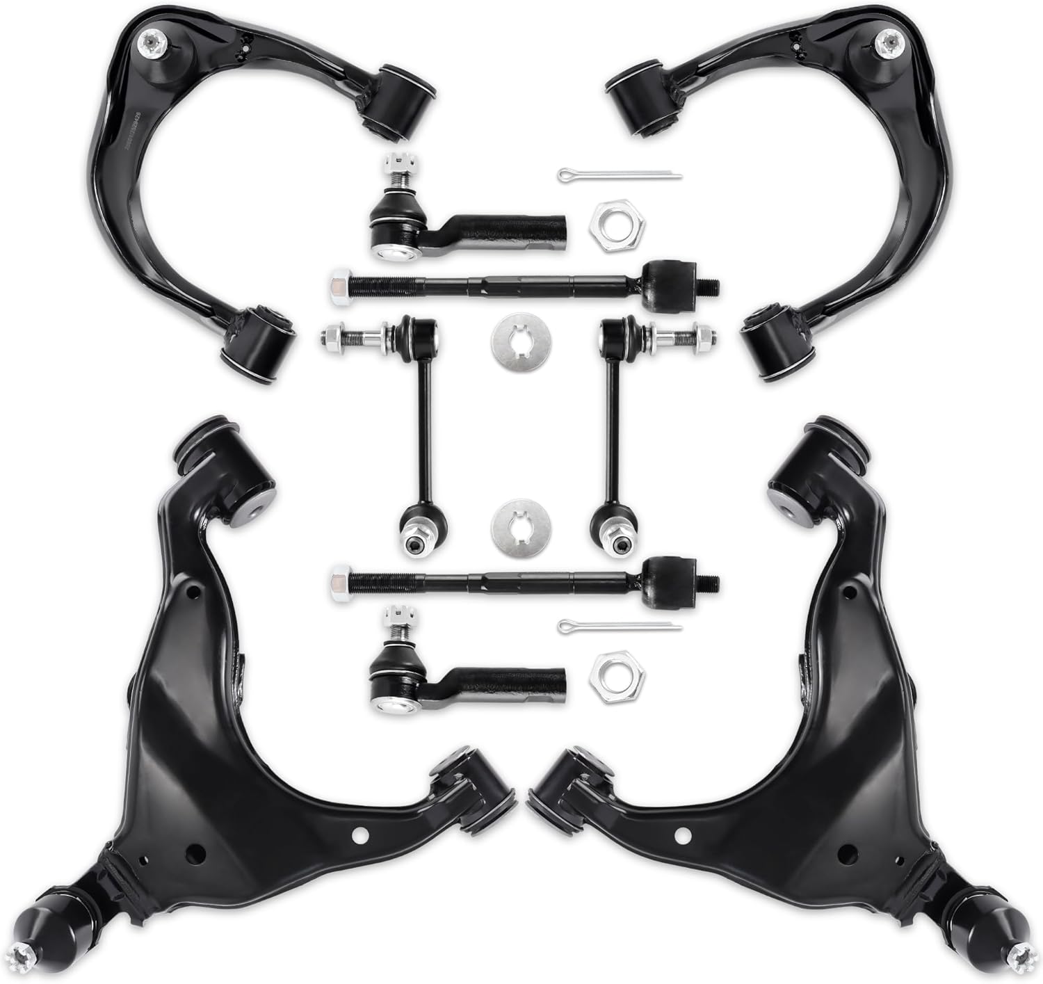 Front Upper and Lower Control Arm with Ball Joint Kit Compatible for Toyota Tacoma 2.7L 4.0L 2005-2015 4806904040 4806804040 4863004020 4861004020 Left and Right 10pcs