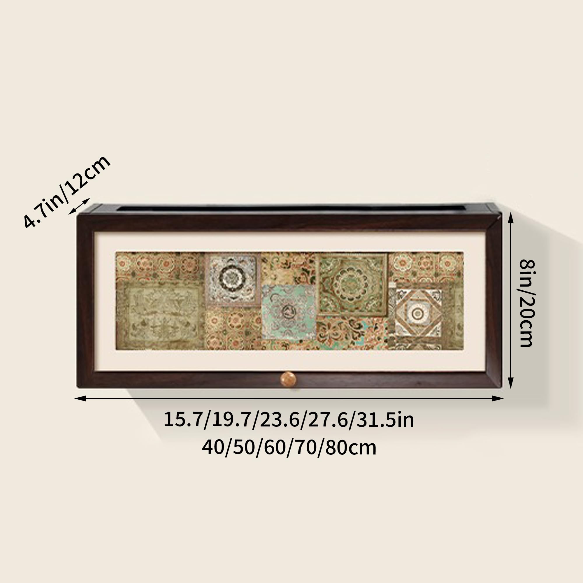 Scatola portaoggetti in legno per router WiFi, mensola decorativa da parete per modem, organizer per la gestione dei cavi per casa e ufficio, design rustico,