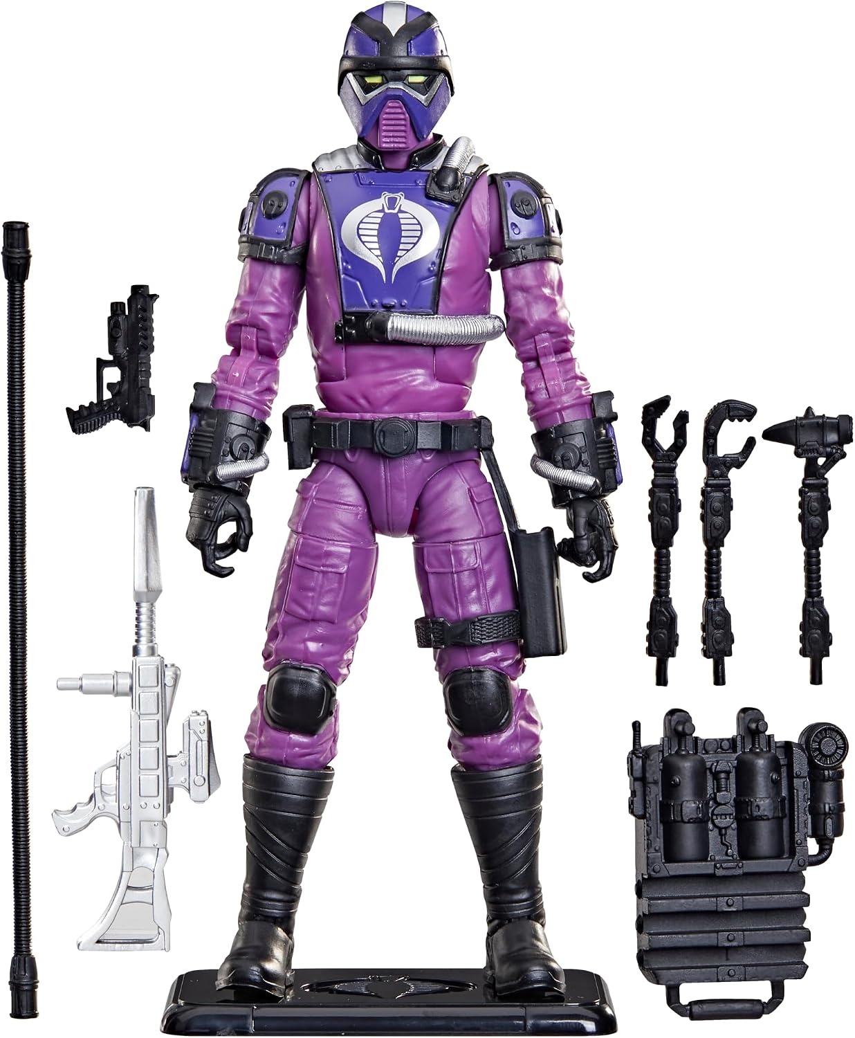 G.I. Joe Classified Series Retro Cardback Techno-Viper, Collectible 6 Inch Action Figure Set with 8 Accessories