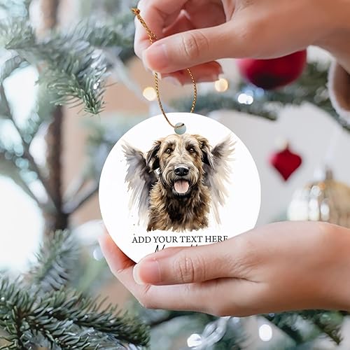 Vista 69 de Adorno conmemorativo personalizado de Bulldog Inglés – Alas de ángel, regalo de Navidad personalizado para perro, mamá y papá Adorno de Bulldog