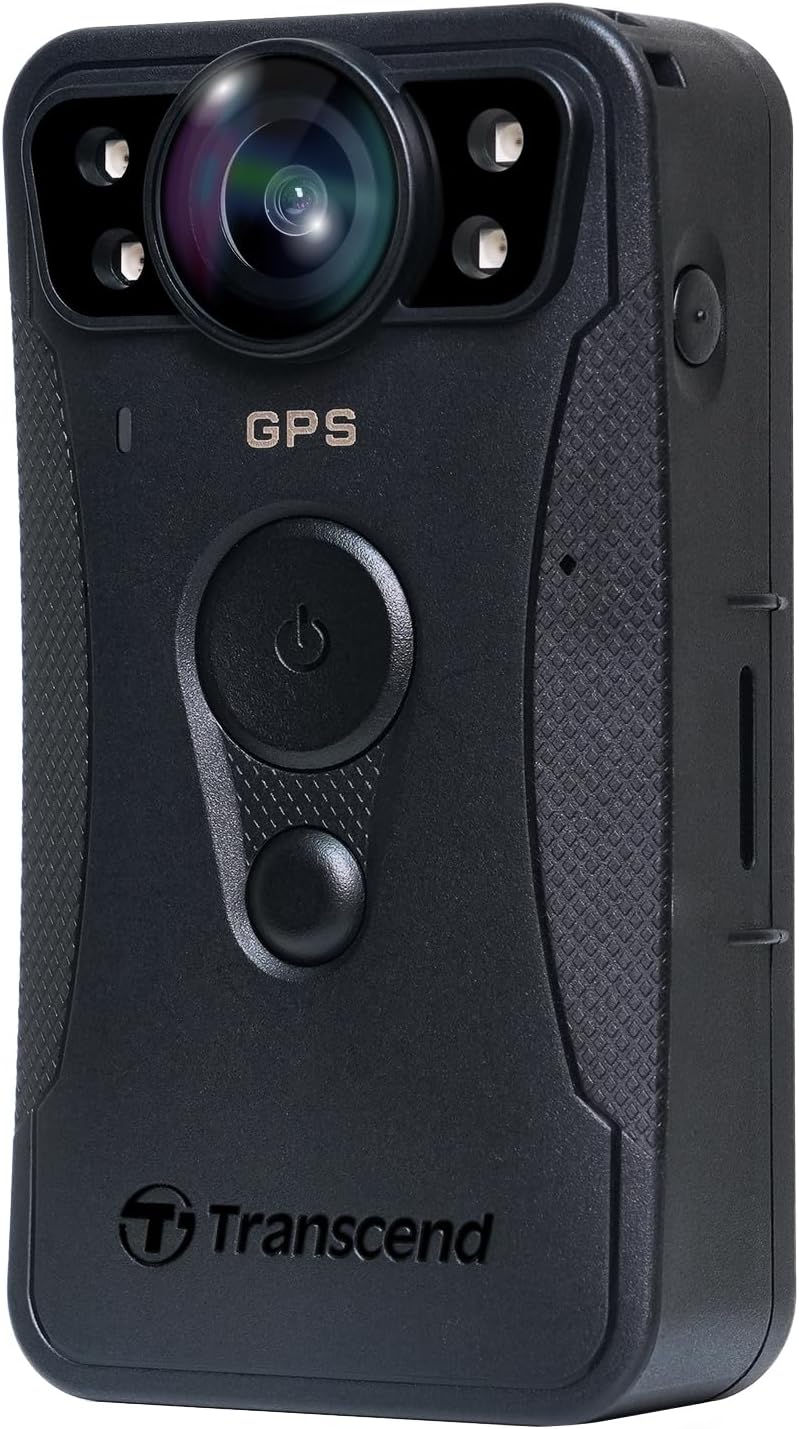 TS128GDPB40A DrivePro Body Camera 40 with 128GB Memory, 2K QHD 1440P 60fps, IP68 Rating, Wi-Fi, GPS, Electronic Image Stabilization and 11-Hour Battery Life
