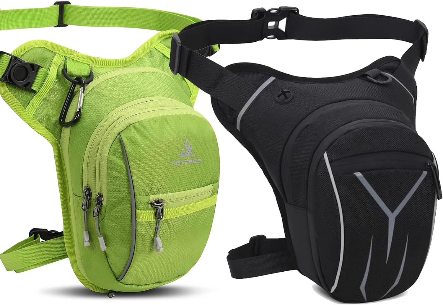 Peicees Drop Leg Bag for Men Women Tacical Waist Pouch Outdoor Thigh Bags Motorcycle Ride Crossbody Backpack Shoulder Fanny Pack Camping Hiking Cycling