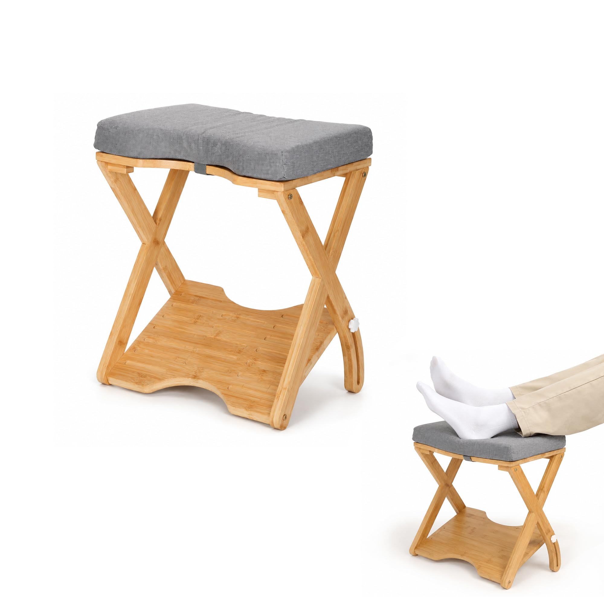 Fußstütze Schreibtisch,Winkelverstellung 0 bis 30° Ergonomisch