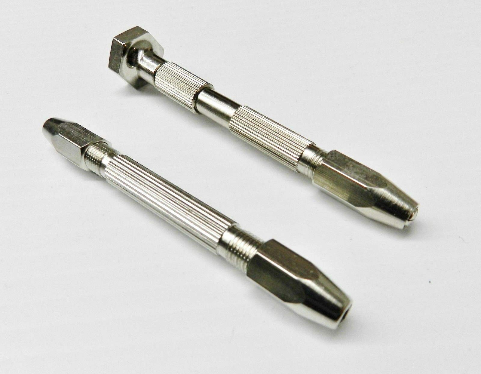 SWISSO 2 Piece Pin Vice Double End Pin & Swivel Head Pin Vise Hand Tool (Set of 1) 3
