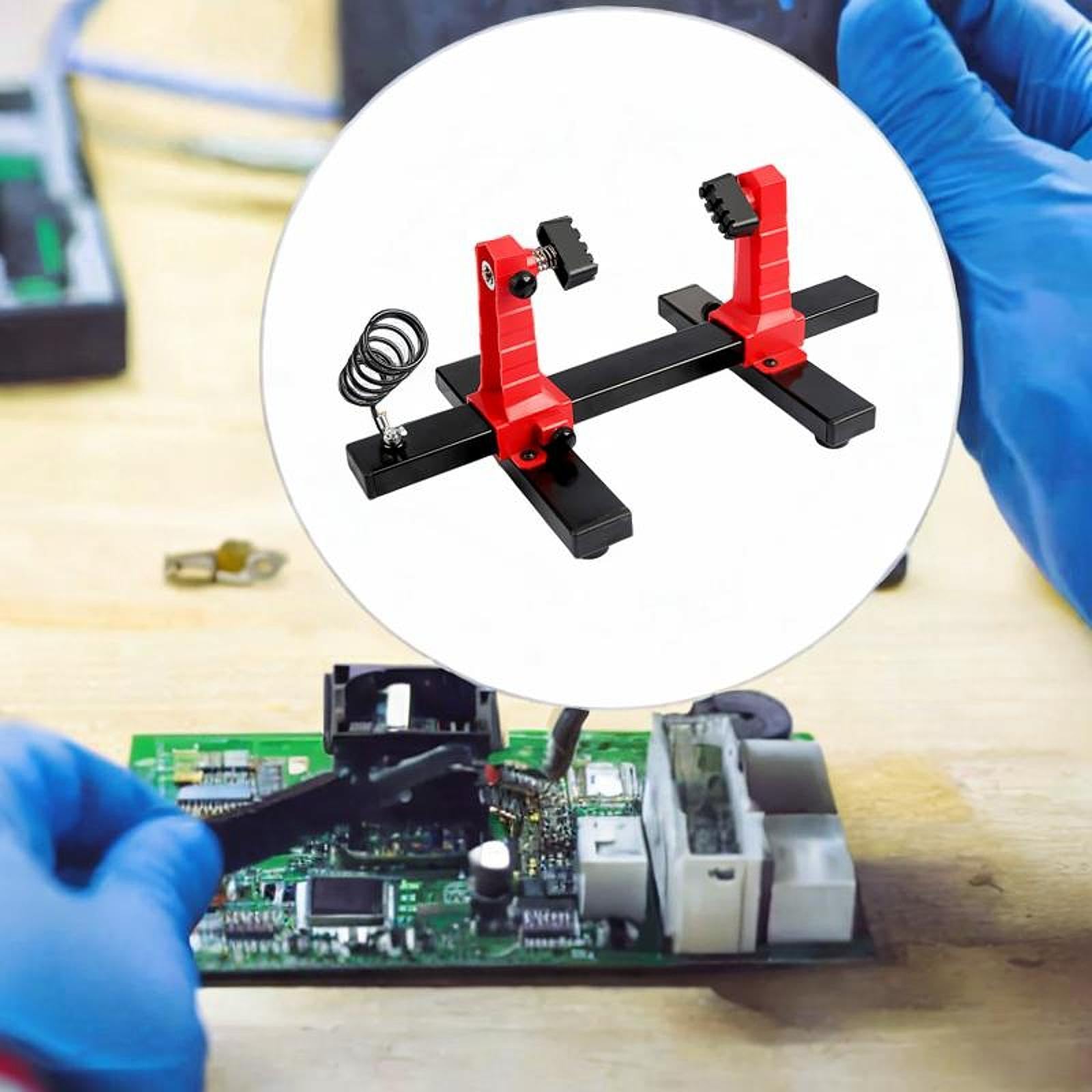 Milageto Printed Circuit Board Holder 360° Degree Rotation Versatile Circuit Board Jig Base Plate Stable PCB Stand Motherboard Holder