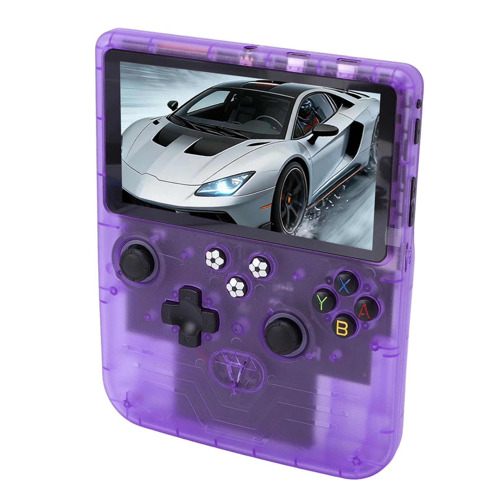Jiawu Handheld-Spielekonsole, 6-Zoll-HD-Bildschirm, 6000-mAh-, Dual-RGB-Joysticks, Retro-Gaming-Konsole, Open-Source-Handkonsole mit 128 GB Speicherkarte für Retro-Gaming-Enthusiasten