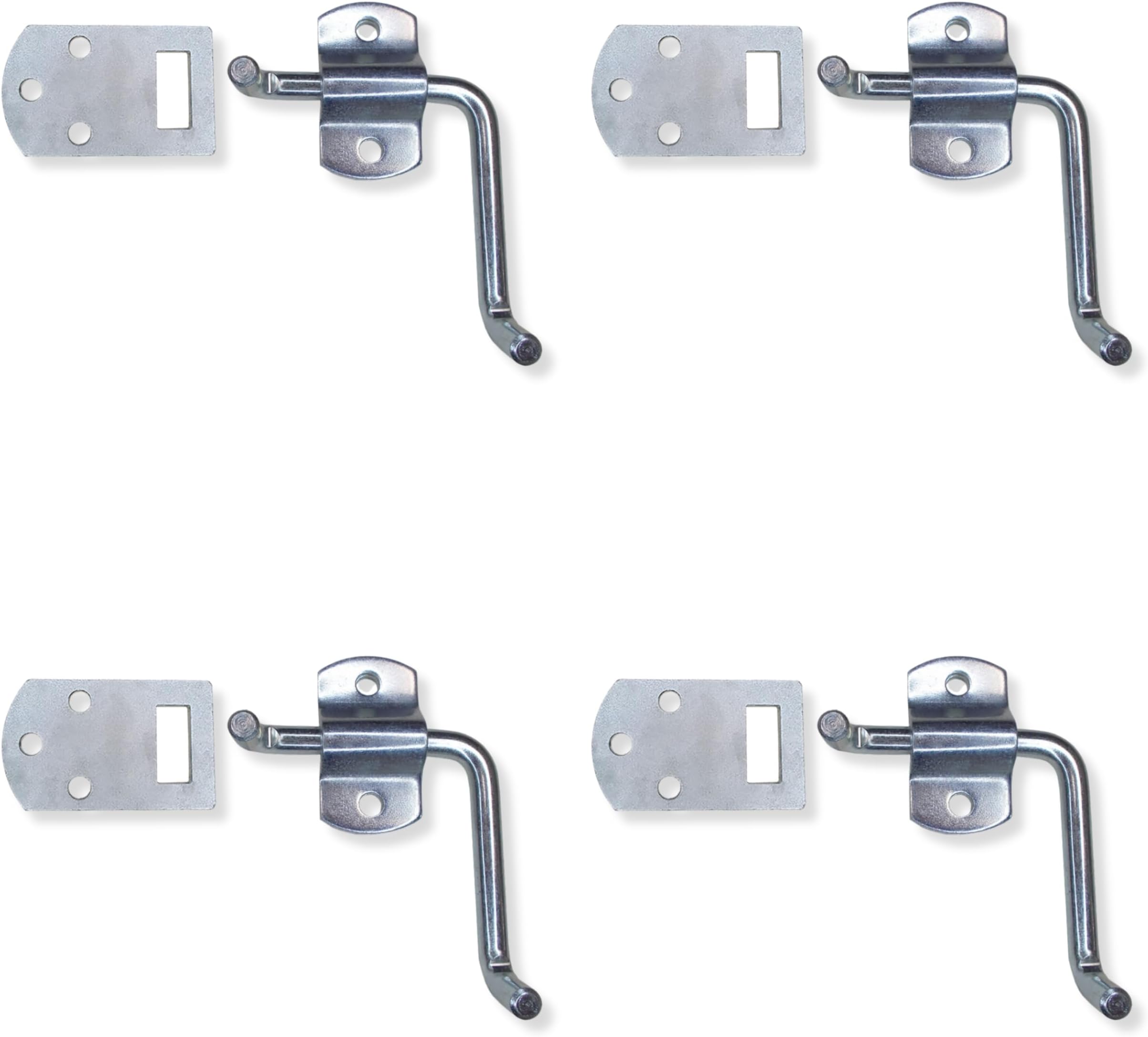 Mega Cargo Control 4 - Pack Corner Side Gate, Stake Bed Latches Bracket Set for Utility Trailer, Stake Body Gates, Sheds, Wood, Trucks & Trailer