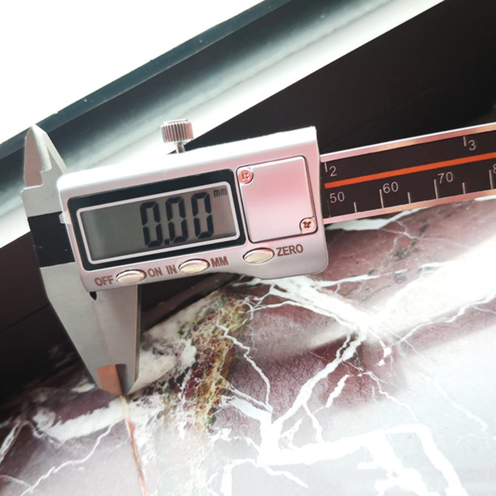 Outil de mesure en acier inoxydable - Micromètres numériques avec grand écran LCD - Outil de mesure pour la maison, le dessin, la physiothérapie pour la fabrication de bijoux, le travail du bois en