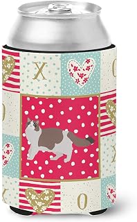 Caroline's Treasures CK5688CC Ragdoll #3 Cat Love Can or Bottle Hugger, Red Cooler Washable Drink Sleeve Collapsible Beverage Insulated Holder, Can Hugger, Multicolor