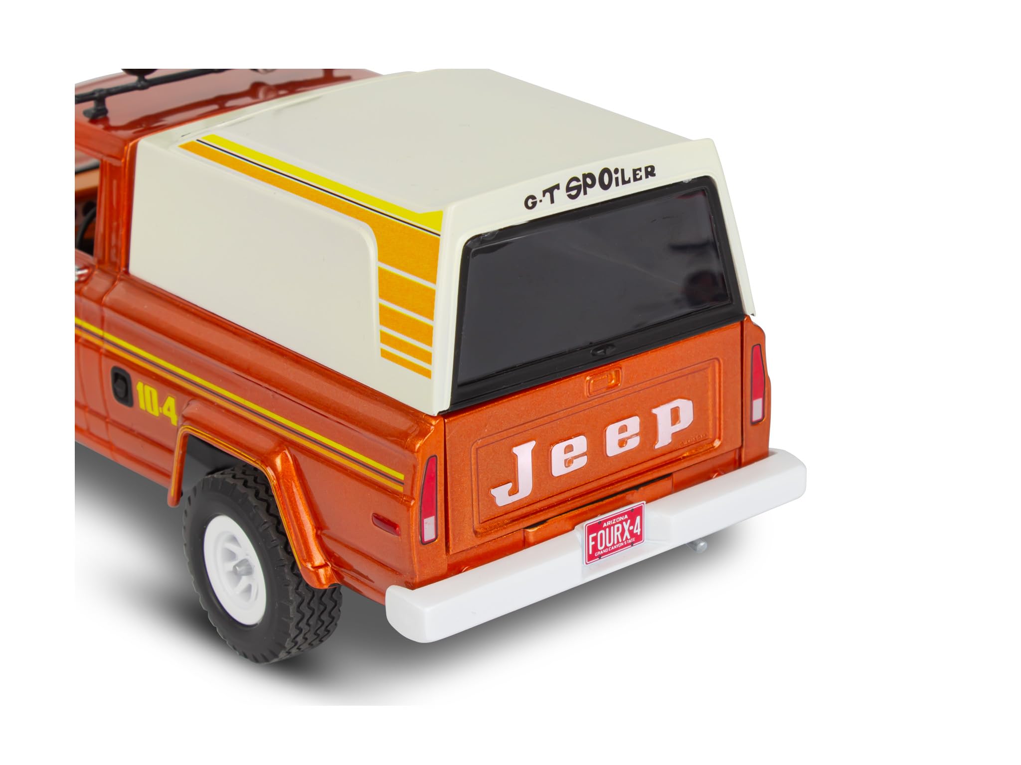 Revell Monogram 14568 - Jeep J-10 Pickup z przyczepą kempingową w skali 1:24, niezabudowany/niepomalowany model plastikowy
