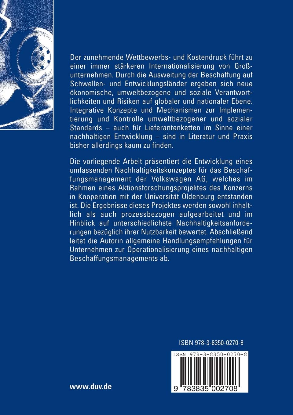 Nachhaltigkeit im Beschaffungsmanagement: Ein Konzept zur Integration von Umwelt- und Sozialstandards