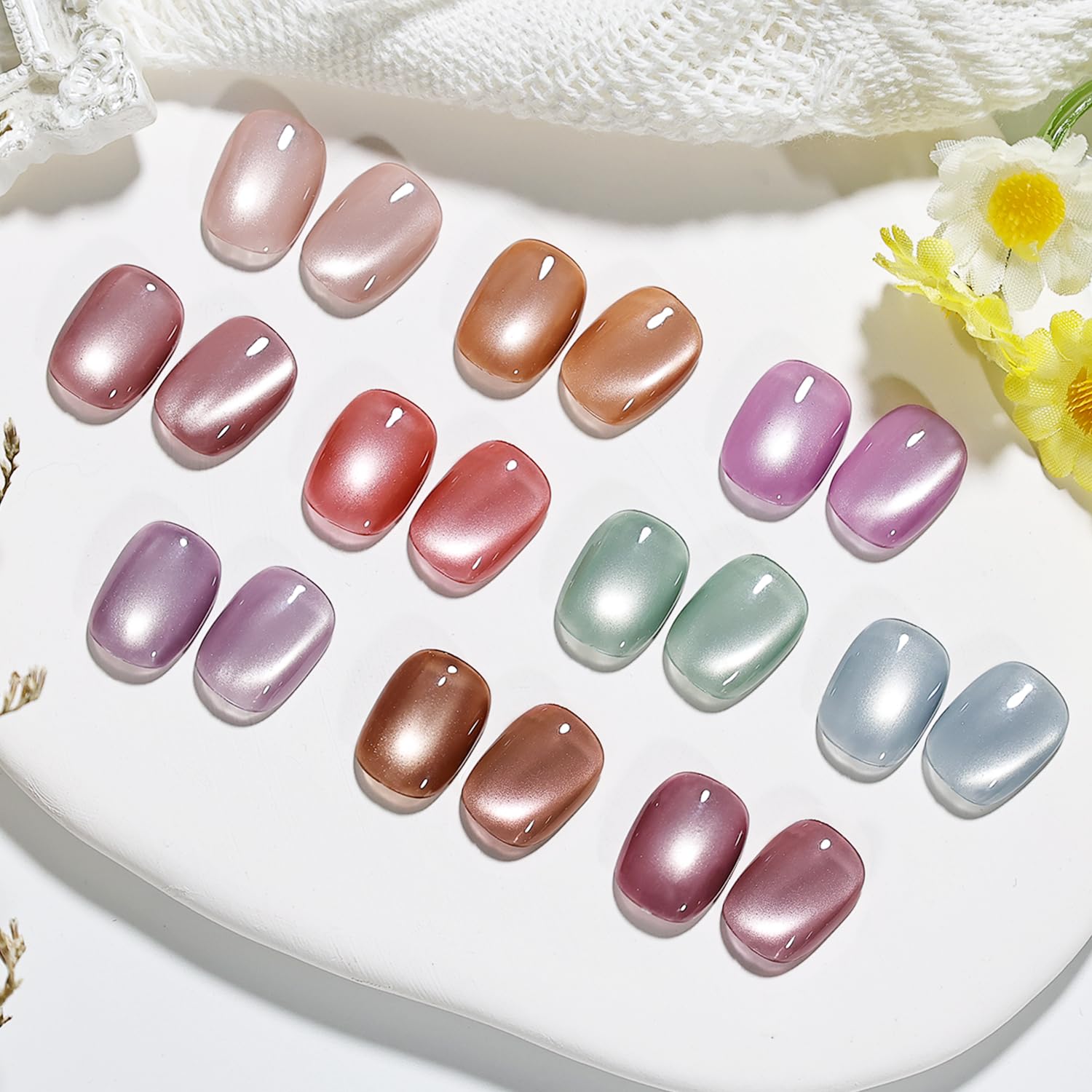 Amazon.com: JODSONE 10 Colors Jelly Cat Eye Gel Nail Polish Set Amazon.com: JODSONE 10 Colors Jelly Cat Eye Gel Nail Polish Set