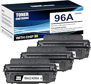 cartouche toner laser Noir 96A HP Laserjet 2100/2200 compatible C4096A