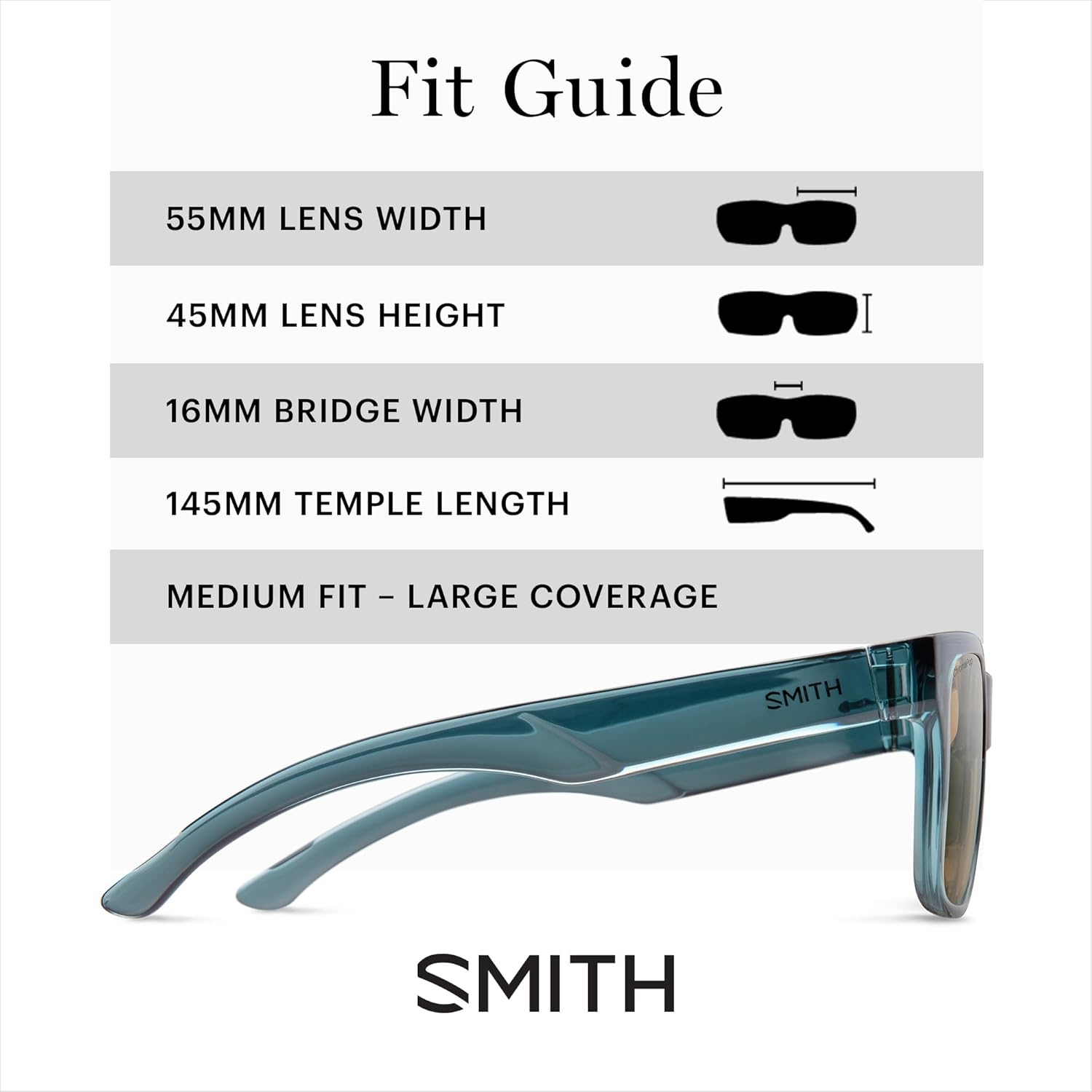 SMITH Lowdown 2 Sunglasses – Performance Sports Active Sunglasses For Running or Everyday Wear – For Men & Women – Crystal Stone Green + Brown ChromaPop Polarized Lenses