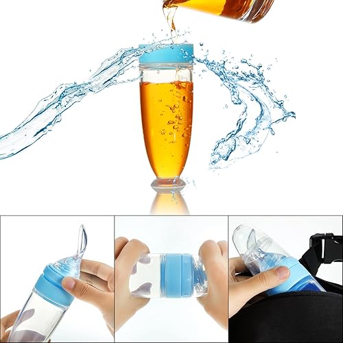 Miniatura 6 de Tondiamo Alimentador de alimentos para bebés, dispensador de cuchara de comida para bebés de silicona de 3 onzas con base de pie para dispensación y