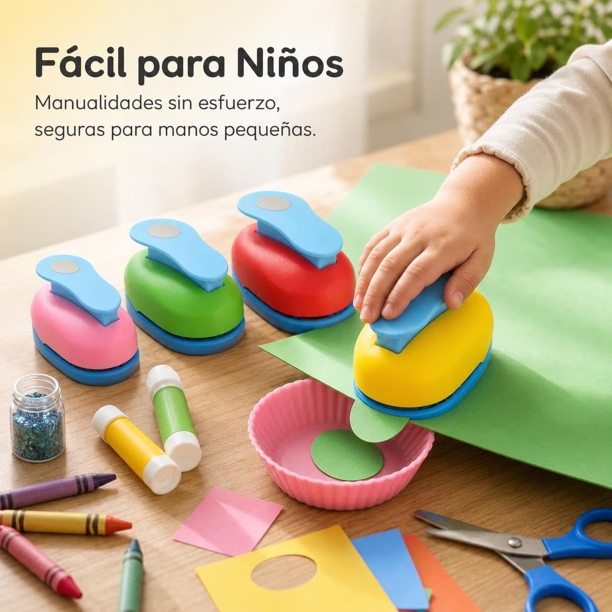 Fustellatrice Ovale Set Fustellatrice Ovale per Carta Strumento Punzonatrice per Scrapbooking Cartoncino Artigianato Taglio Pulito Plastica Solida, Set di 4 punzoni ovali