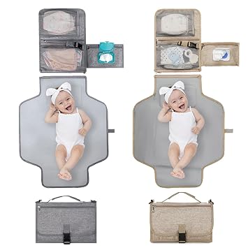 Portable Changing Mat, Waterproof Baby Urine Mat Pad, Portable Changing Pads with Covers, Baby Under Pads Mattress Pad, 20pack Soft Waterproof Baby Mats, Toddler Bed Pads for Potty Training Washable