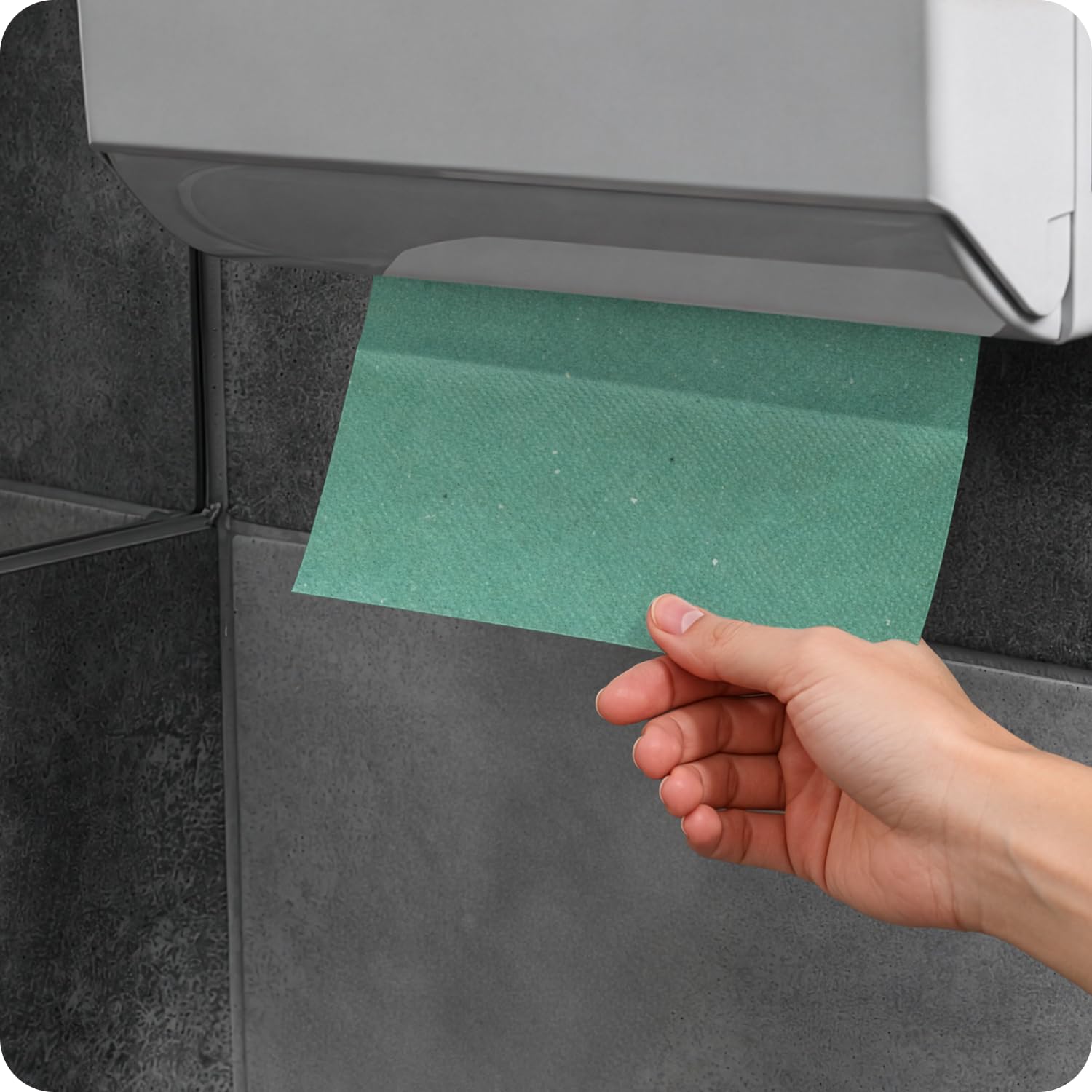 Netuno ZZ zygzack 20 x 200 arkuszy, 4000 arkuszy ręczników papierowych do dozownika, ręczniki papierowe zielone, 1-warstwowe, składane ZZ naturalne do kuchni, delikatne czyszczenie rąk