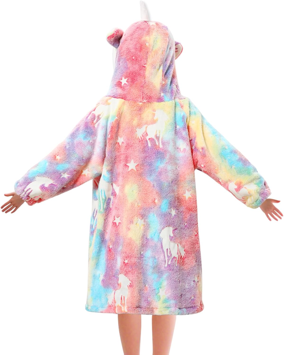 Redair Kids Wearable Blanket Hoodie Boys Girls Comfort Hooded Blanket Sweater with Pocket Cute Birthday Gifts 2-10Y - Image 3