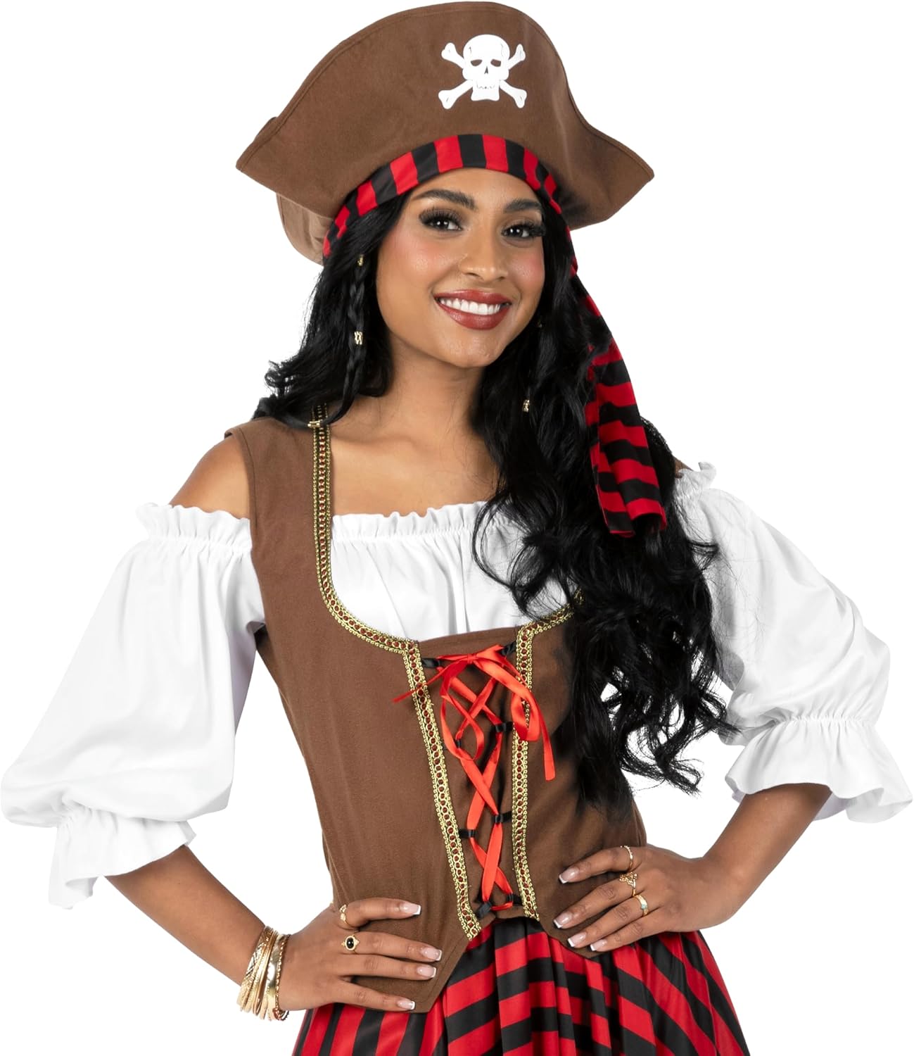 fun shack Pirate Costume Women, Womens Pirate Costume, Pirates Dress, Halloween Costumes for Women, Womens Halloween Costumes - Image 4