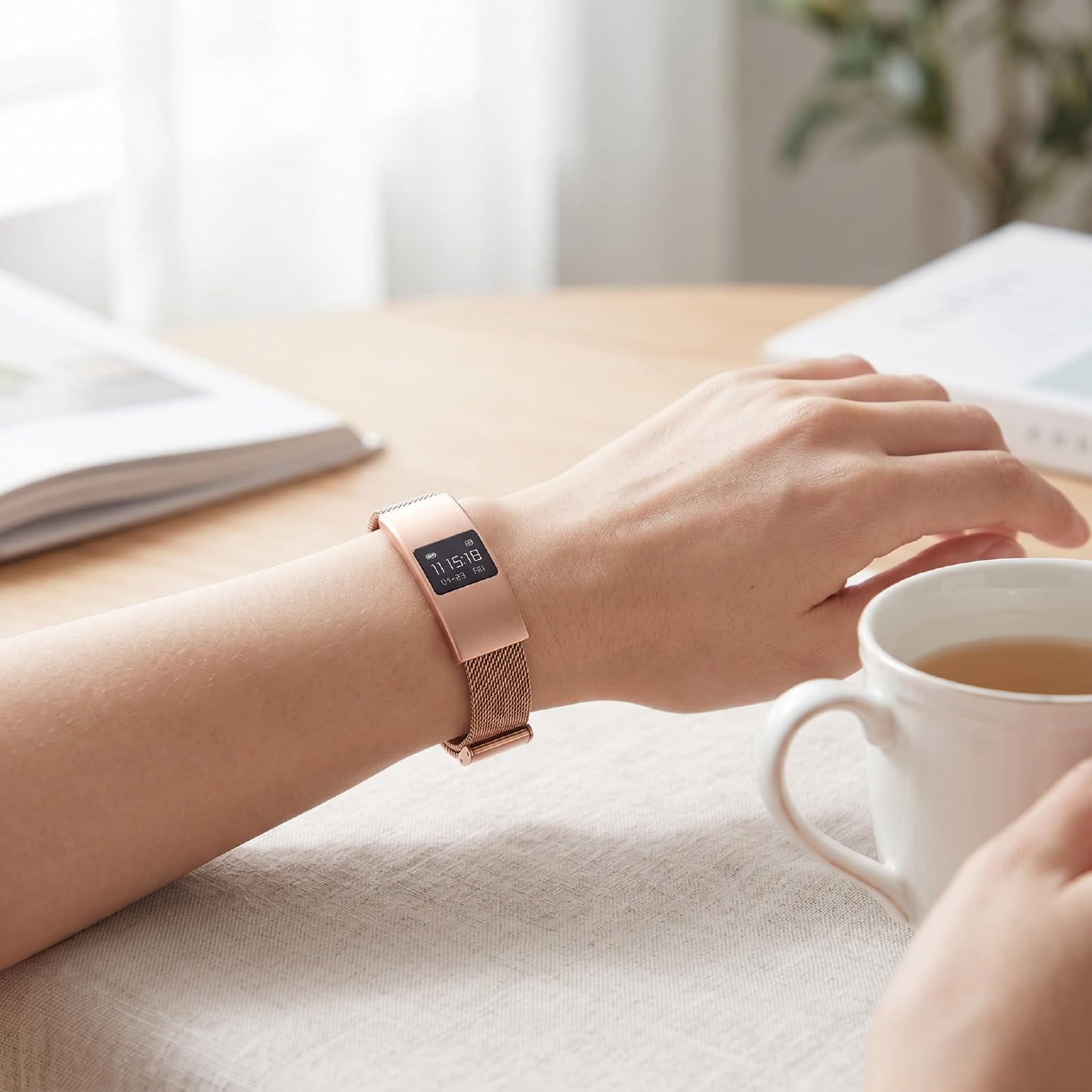 Sxhlseller Bracelet Intelligent pour Femmes et Hommes, Suivi de la santé, Plusieurs Modes Sportifs
