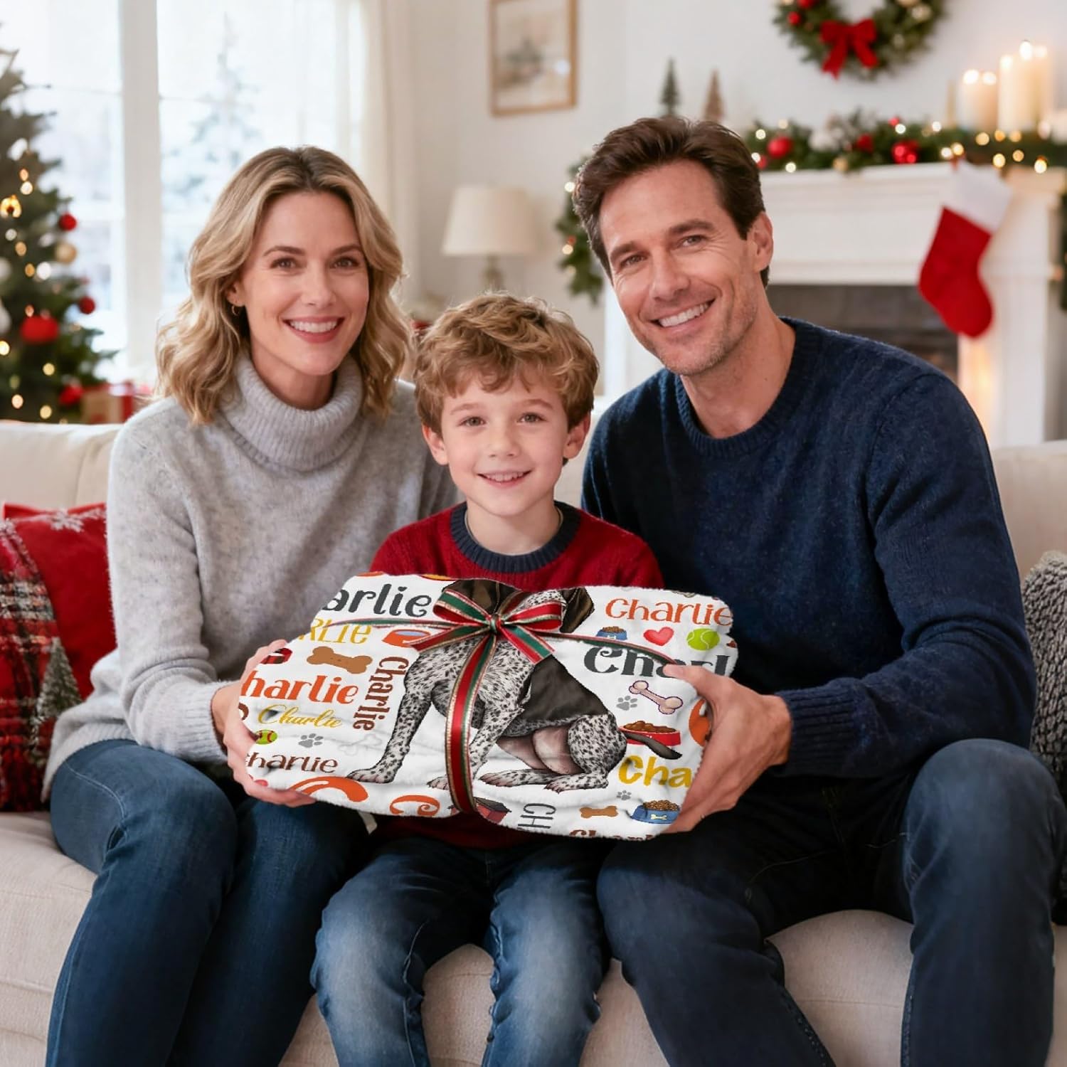 Personalized Dog Blanket Gifts for Pet Lovers, Custom Pet Name Blanket, Ultra Soft Customized Puppy Throw Blanket for Couch Bed Travel, German Shorthaired Pointer - Image 7