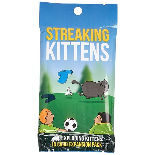 Streaking Kittens di Exploding Kittens Pacchetto di espansione - Giochi di carte per adulti, adolescenti e bambini, (Edizione inglese)