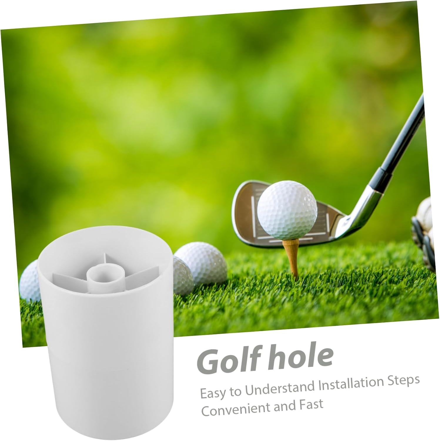 2pcs Golf Cup Putting Hole Cups Plastic Golf Putting Cup Putting Hole Cup for Replace Golfing Putting