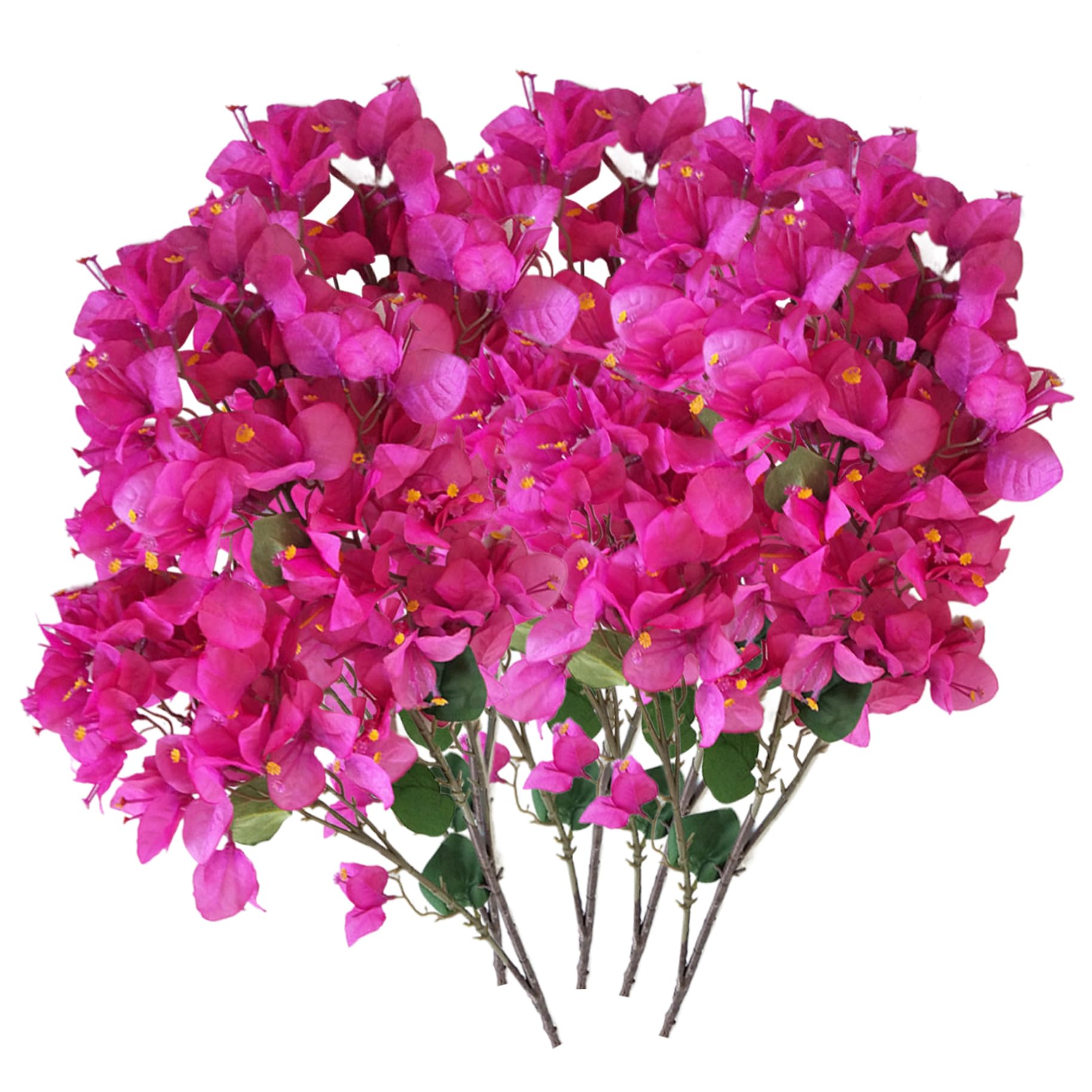 Bougainvillea Artificiale 5 Pezzi 98,6 Pollici Piante Di Bouganville in Seta Realistiche Rami Di Bouganville Finti Fiori Finti Steli per La Decorazione Domestica Viola Rosa Rossa