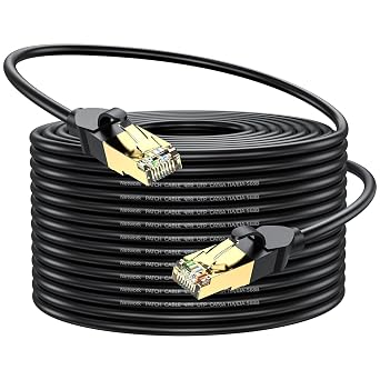 Ethernet Cable 100m, High Speed 1000mbps 550Mhz/s Cat6 Ethernet Cable, Black RJ45 Lan Cable, Network Cable are Suitable for Routers, Computers, Modem, Switch, Games, Patch Panel