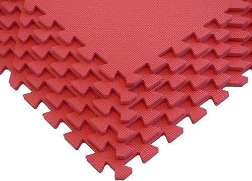 Miniatura 7 de Get Rung - Tapete de entrenamiento con baldosas de espuma entrelazados para pisos de gimnasios. Excelente para pilates, yoga, aeróbica, cardio,