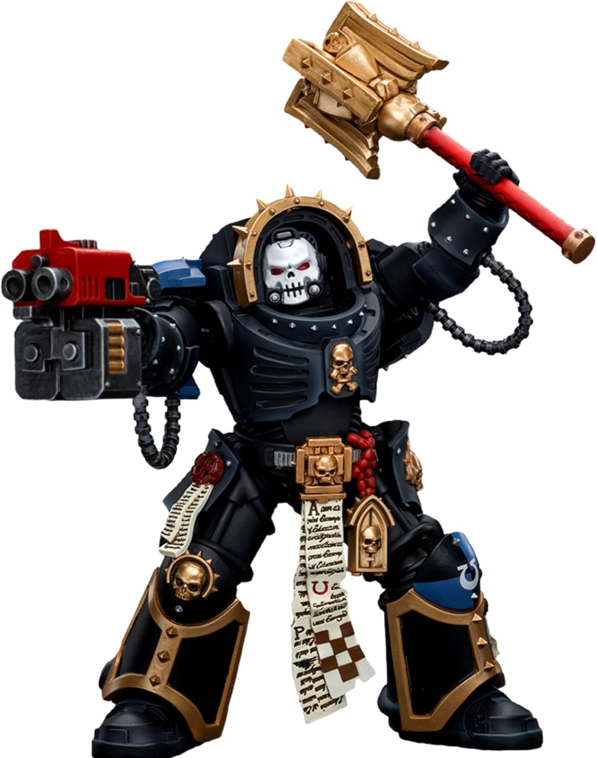 JOYTOY Warhammer 40K 1/18 Action Figures Ultramarines Chaplain in Terminator Armour 5.6Inch Collectible Model