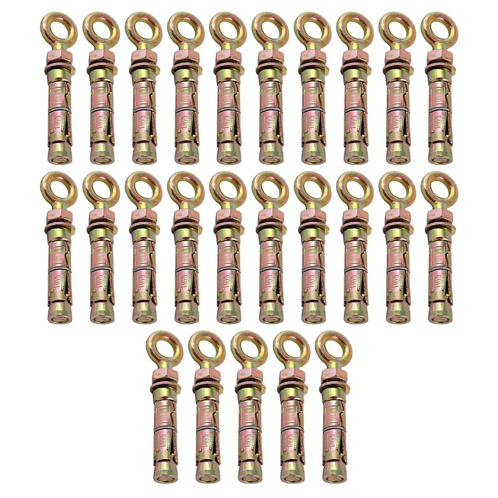 M6 Eye Bolt Shield Anchor - 25 Pack