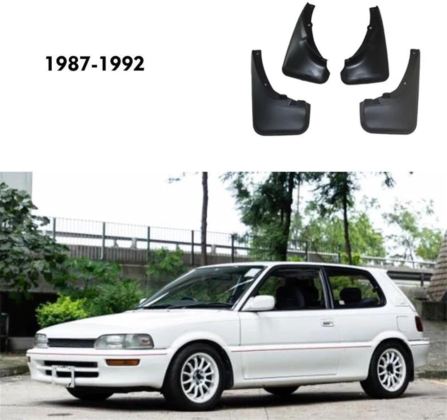 Car Splash Proof Front Rear 4pcs for Toyota Carola AE90 E90 1987-1992 Mudguard Fender Mud Flap Guards Mudflap Splash Car Accessories