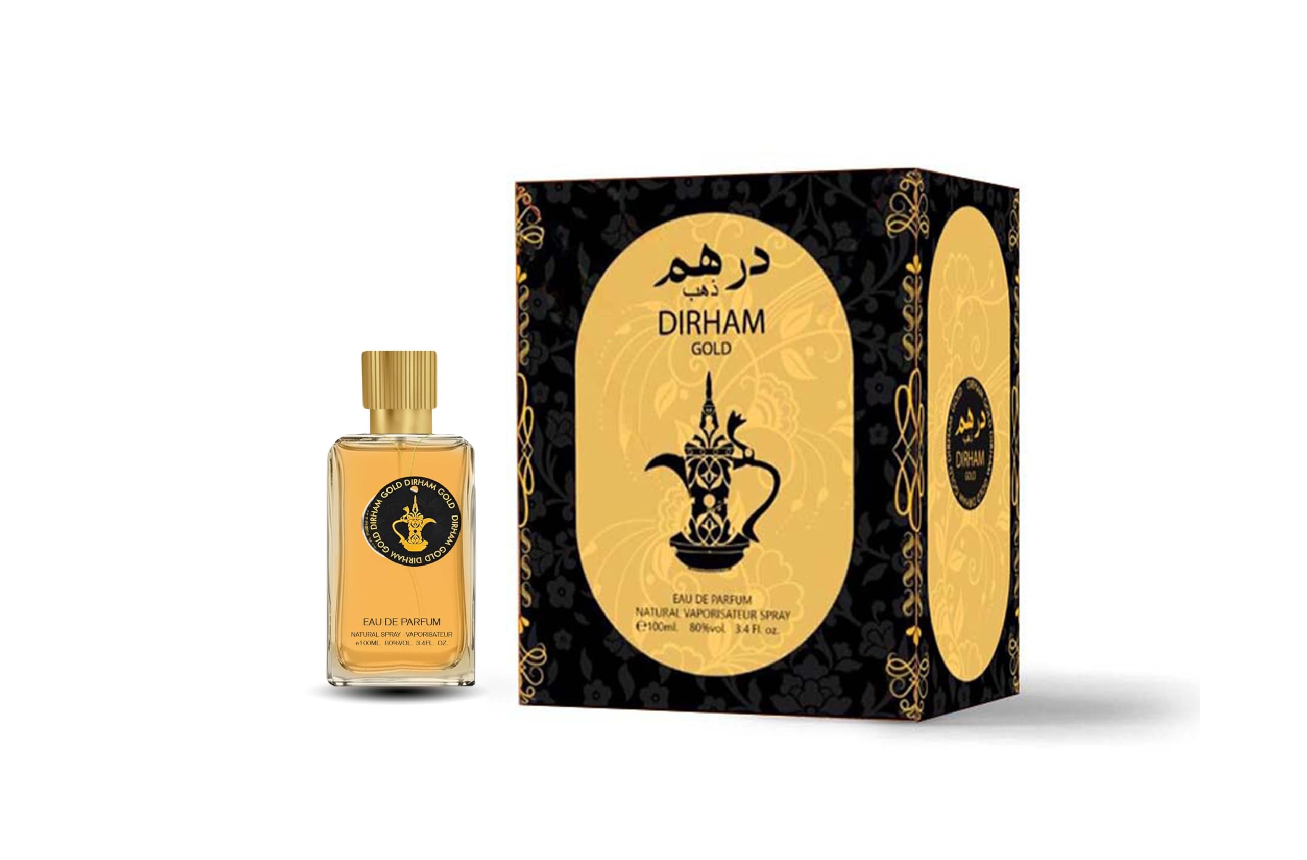 Fragrance Secrets DIRHAM GOLD perfume arabic 100 ml - Luxury Eau de Parfum. Unisex Arabic Perfume, dirham perfume, perfume arabic