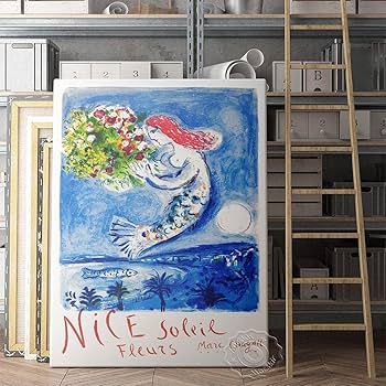 セール！シャガール リトグラフポスター ルッシュとモンパルナス La Ruche et Montparnasse シャガール リトグラフ - メルカリ
