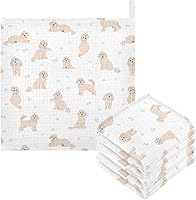Vista 14 de vvfelixl Toallas de algodón para bebé, Golden Retriever, toalla de baño unisex para cachorros, toallas de cara para recién nacidos, toallitas