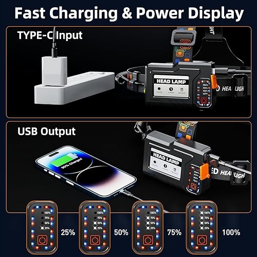 Miniatura 4 de Linterna LED de 1000 lúmenes con luz negra UV de 365 nm, súper brillante, recargable por USB C, llavero LED con luz lateral COB, zumbador magnético,