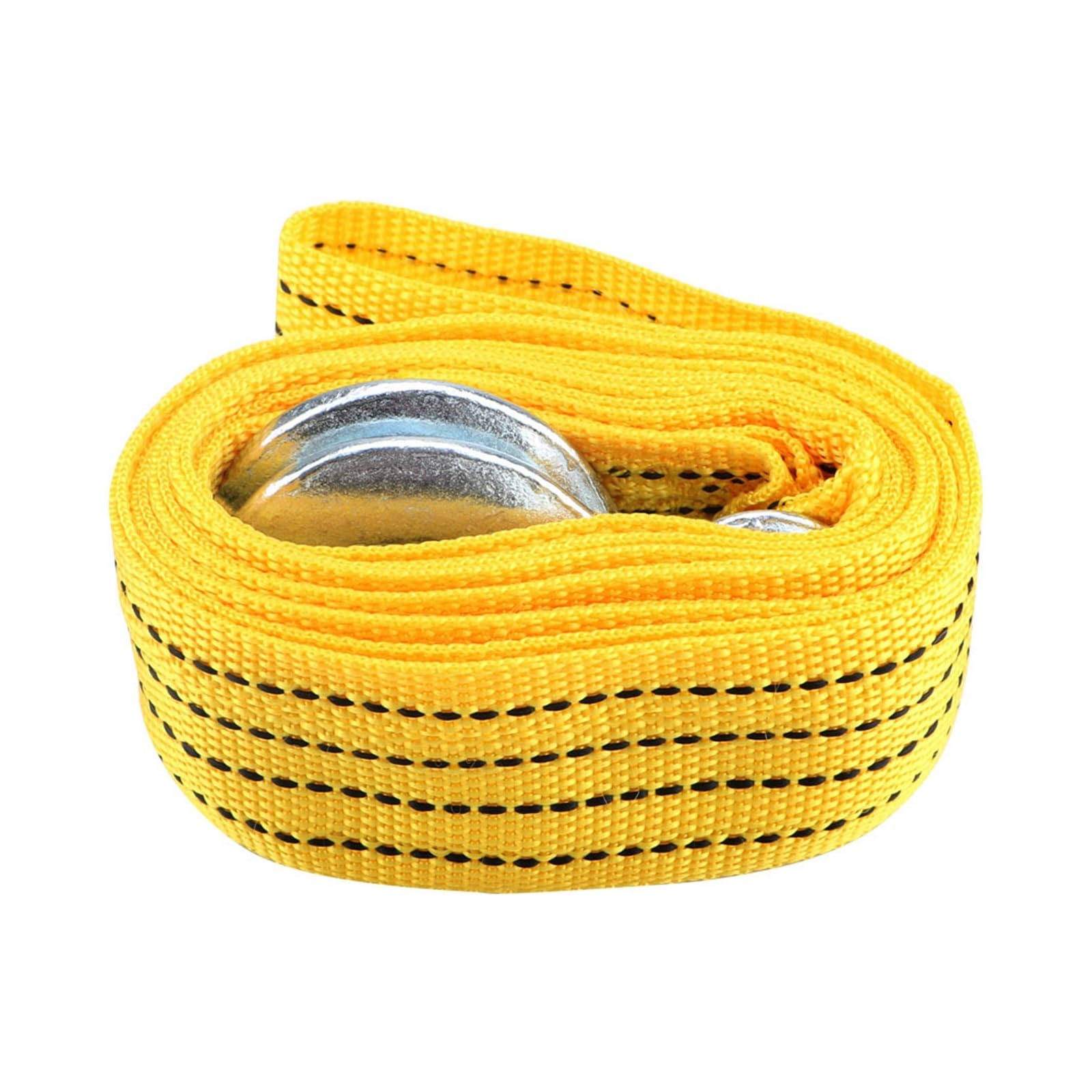 Fune Da Traino In Nylon Con Ganci – 3 Metri X 3,5 Cm, Portata 3 Tonnellate – Cinghia Di Recupero Per Auto, SUV E Camion