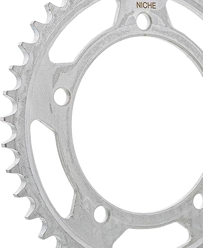 Miniatura 7 de NICHE Combo de cadena de piñón de transmisión para Suzuki Vstrom 1000 delantero 17 trasero 42 dientes 525VM-X X-Ring 120 eslabones