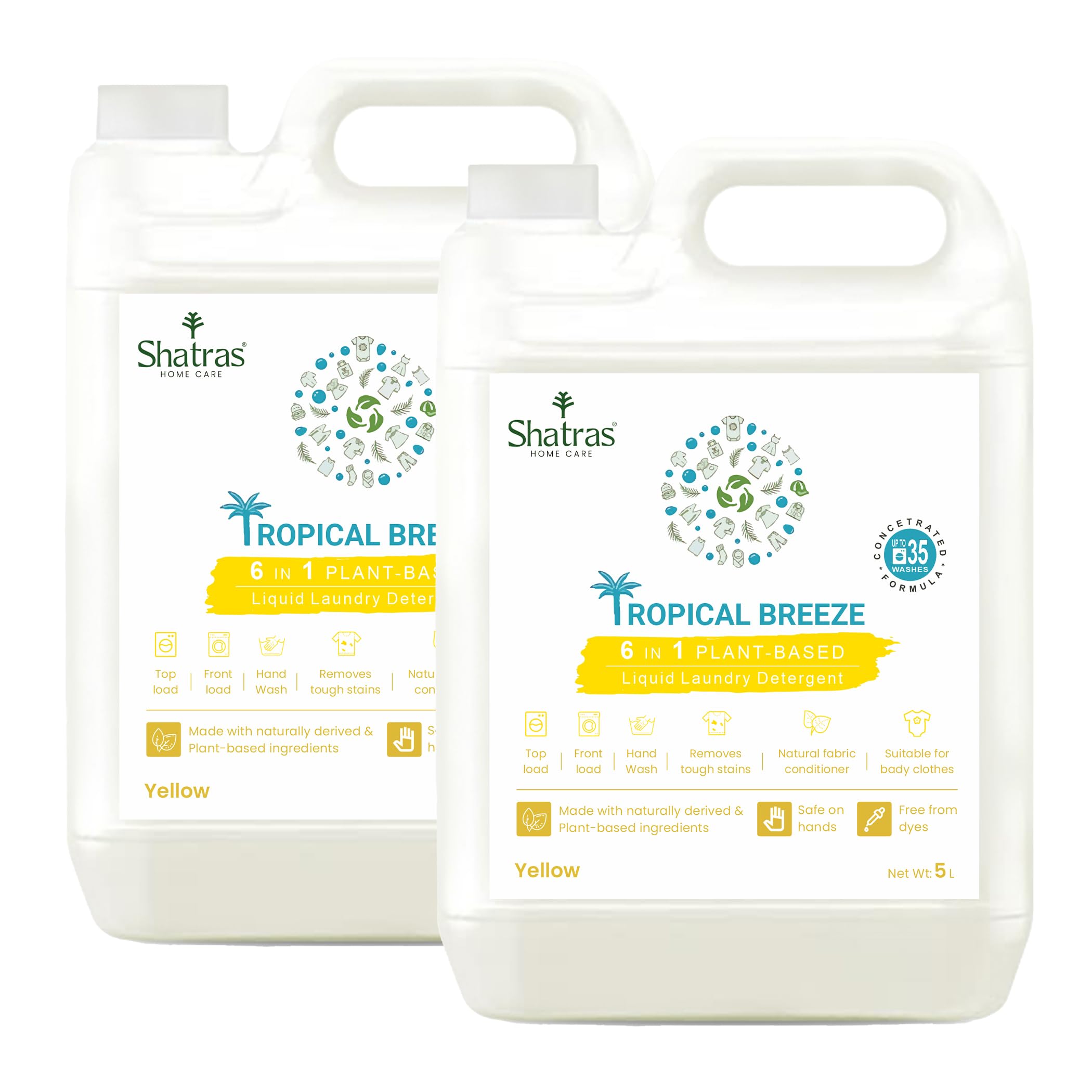 Shatras Liquid Detergent 5 Liter, Laundry Liquid for Fabric Care, Suitable for Top-Load and Front Load Machine and Hand Wash, Concentrated Laundry Detergent-5L-2 (B0CQ4JSVCC) Amazon Price History, Amazon Price Tracker