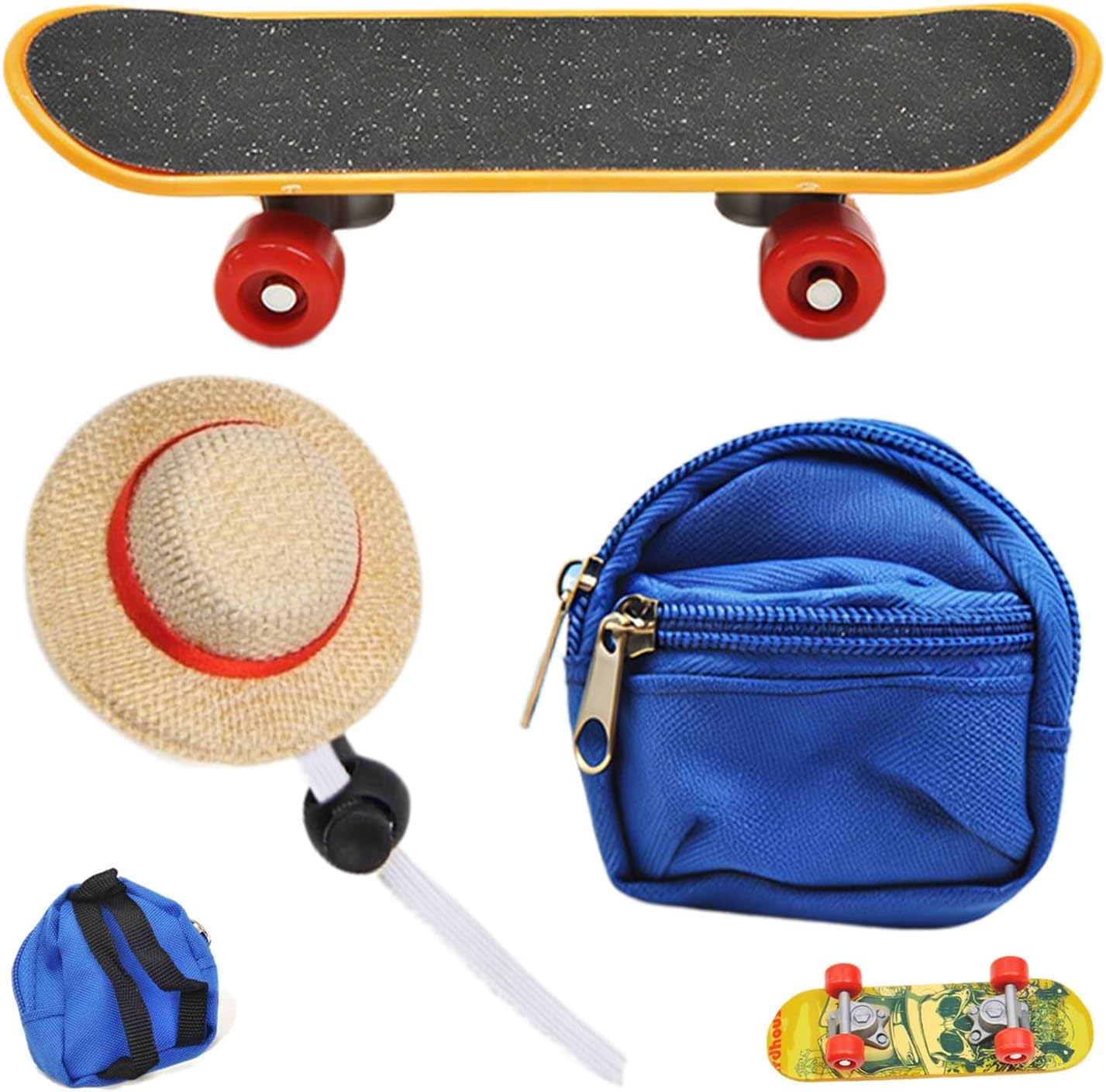 Genérico Hat for Bearded Dragon, 3 Pieces Adjustable Skateboard for Small Lizard – Accessories for Bearded Dragon, for Reptiles Pets Turtles Cage Tank Terrarium Home Outdoor Game
