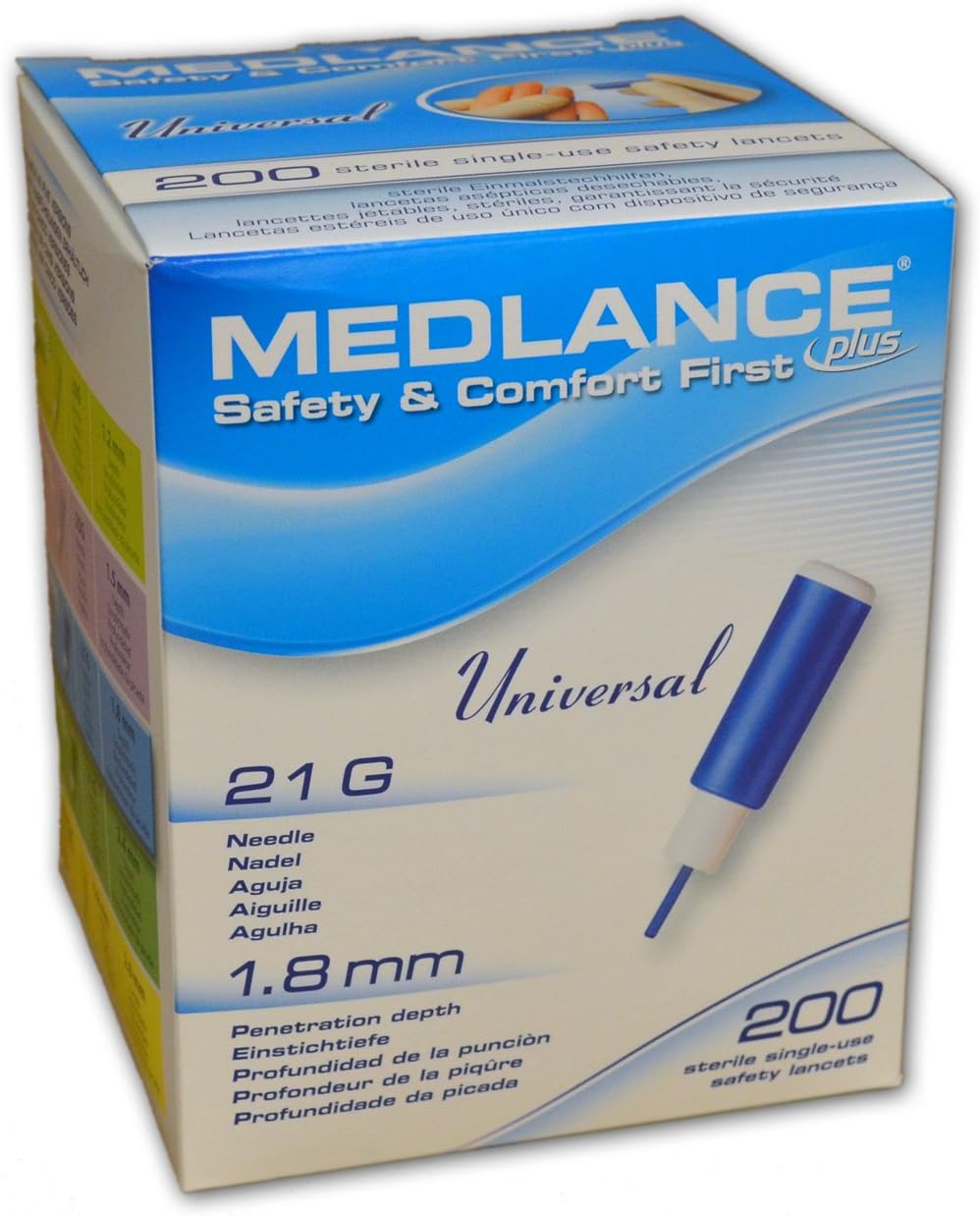 Plus Universal 21G Safety Lancets 200/bx