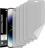 Vista 1 de [5+2] 5 protectores de pantalla de película de TPU antirreflejos (mate) + 2 protectores de lente compatibles con iPhone 15 Plus 5G 2023, protector