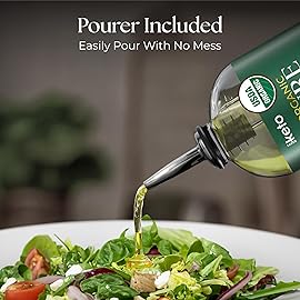 Keppi Keto Organic MCT Oil - Flavorless C8, Non-GMO, Certified Gluten-Free, Palm Oil Free, Vegan, Kosher, Halal, 32 oz Coconut Oil