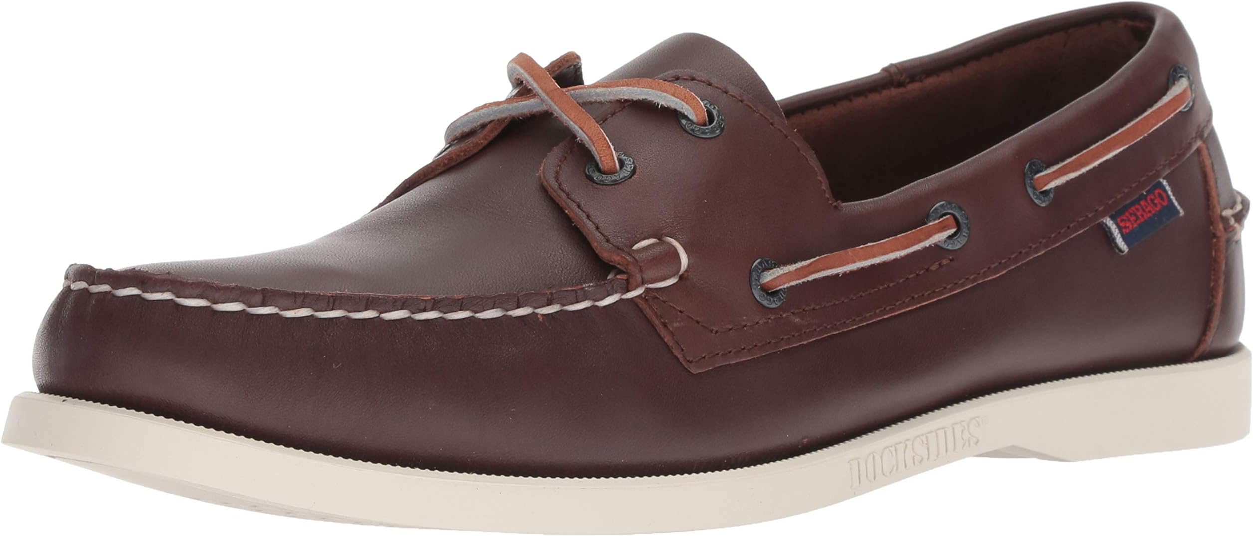 Sebago Mens Docksides Dark Brown 8 W