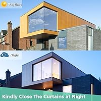 Vista 3 de Volcanics Película de privacidad unidireccional para ventana, bloqueo solar, película de teñido de ventana para el hogar, control de calor, película